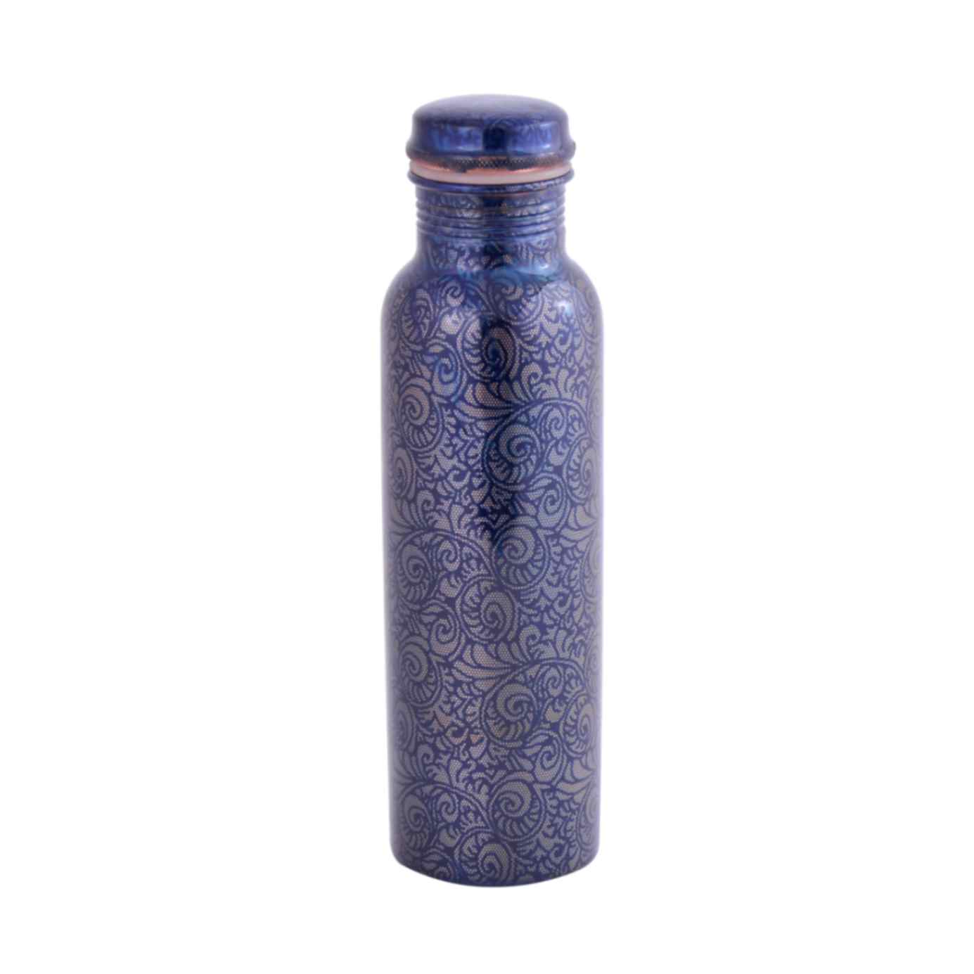 KGB BLUE PRINTED COPPER BOTTLE